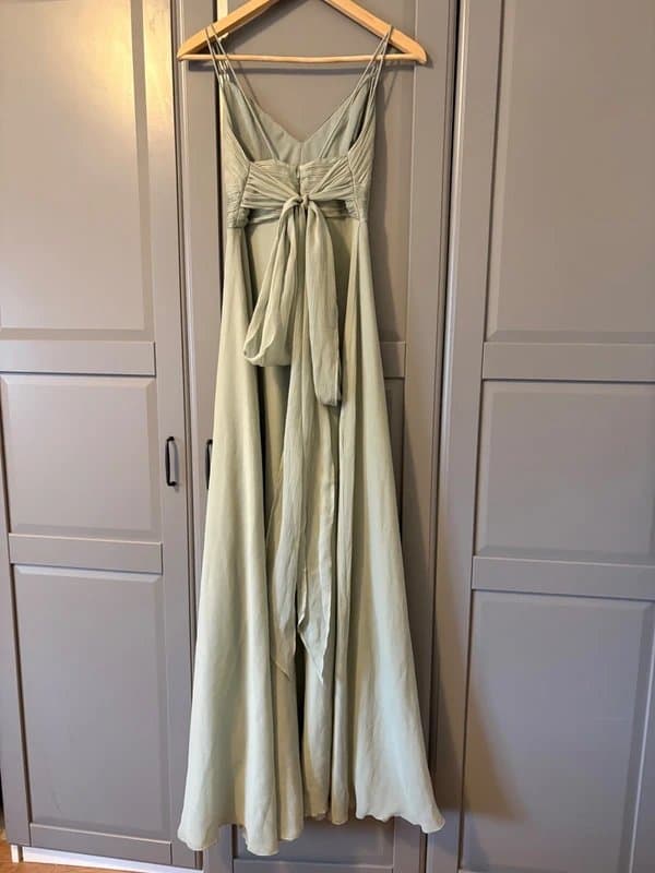 ASOS ASOS Design sage green chiffon long dress with tags