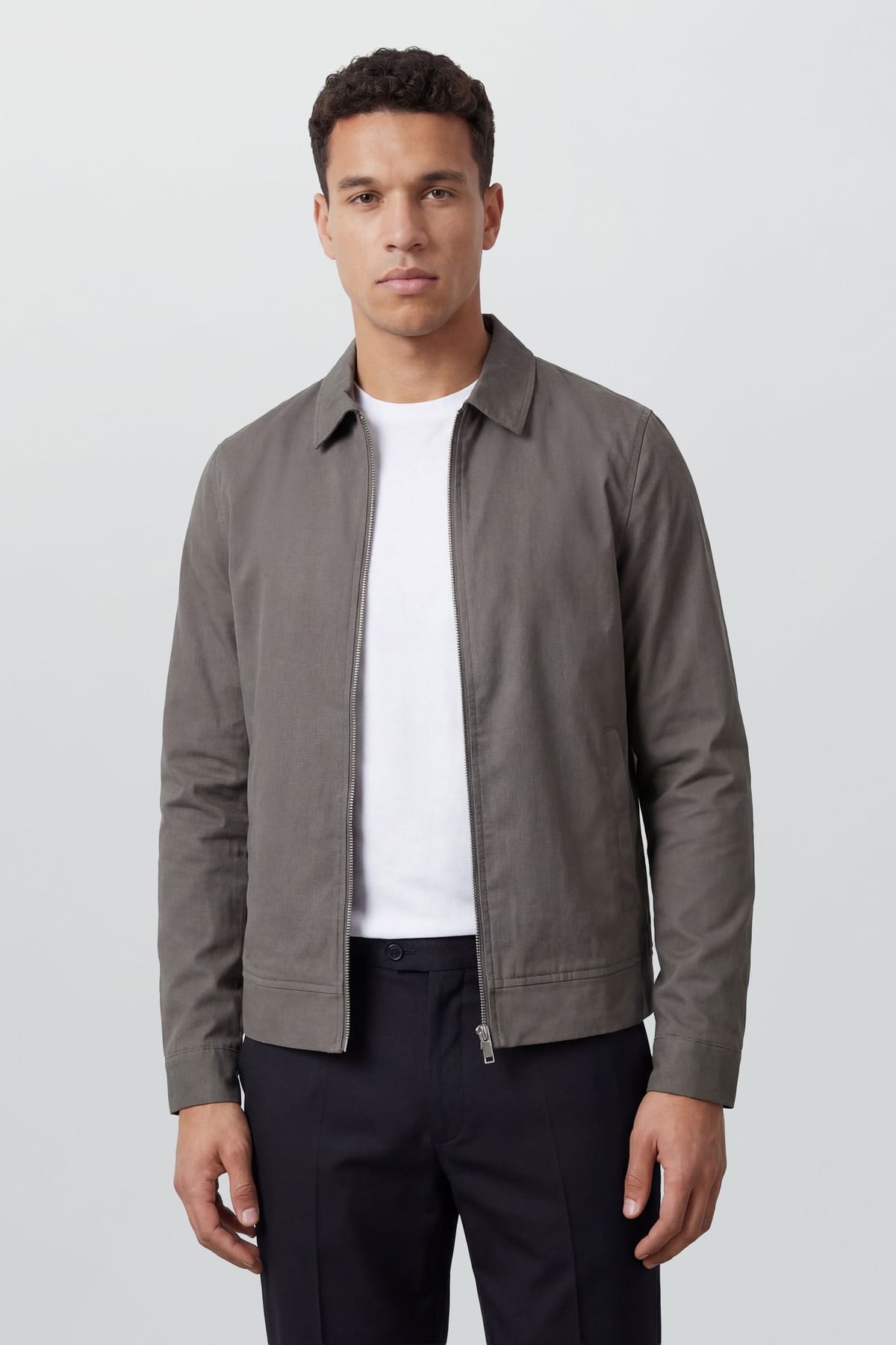 Burton Burton Men's Charcoal Cotton Harrington Jacket - 1