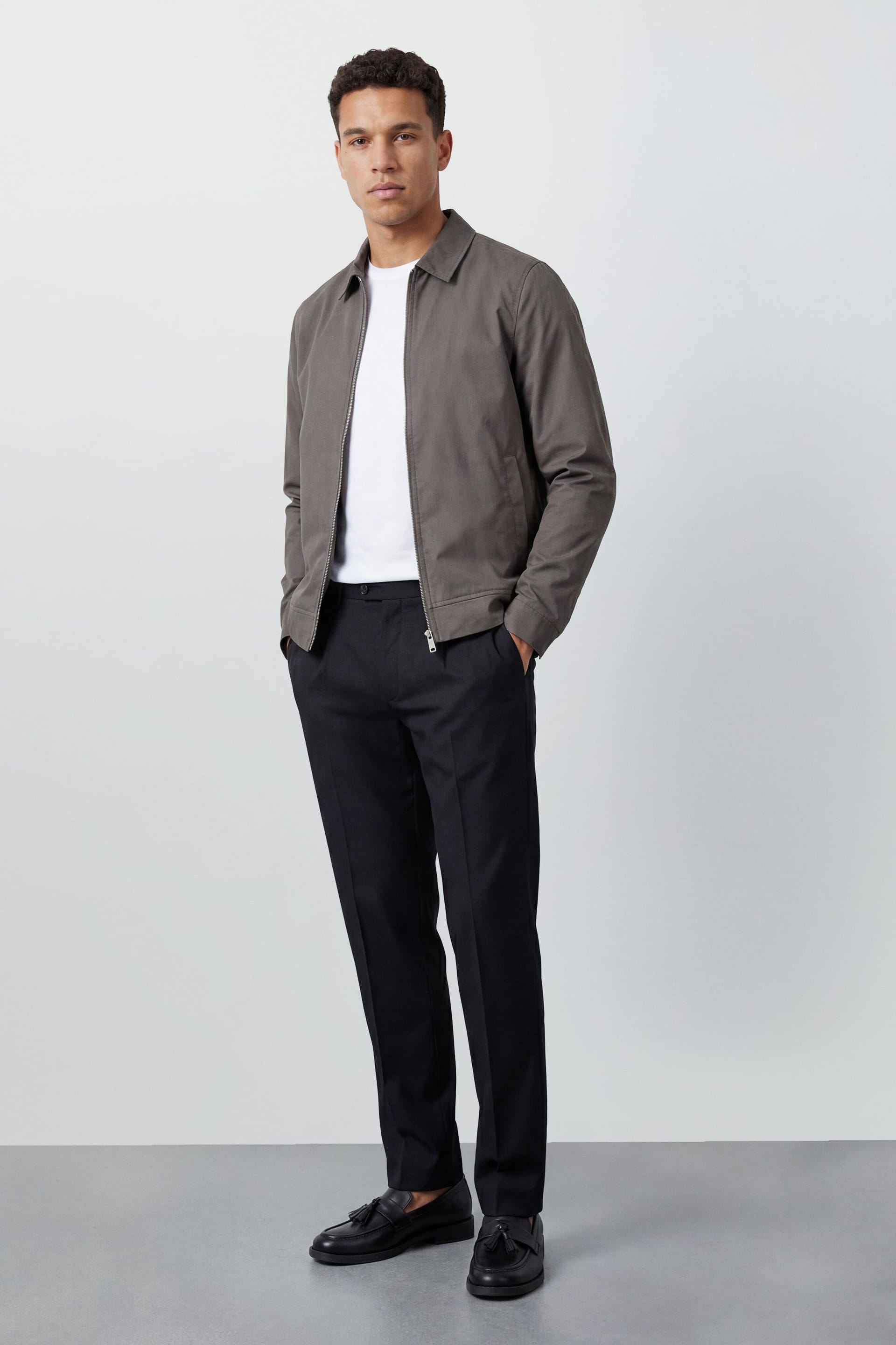 Burton Burton Men's Charcoal Cotton Harrington Jacket - 4
