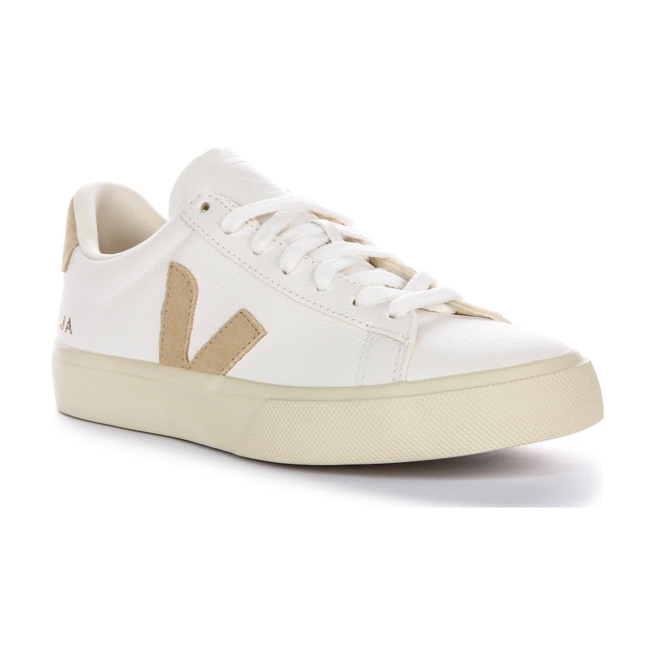 Veja Veja White Leather Trainers with Suede Detailing
