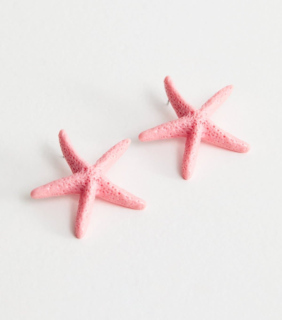 New Look Light Pink Extra Large Starfish Stud Earrings New Look