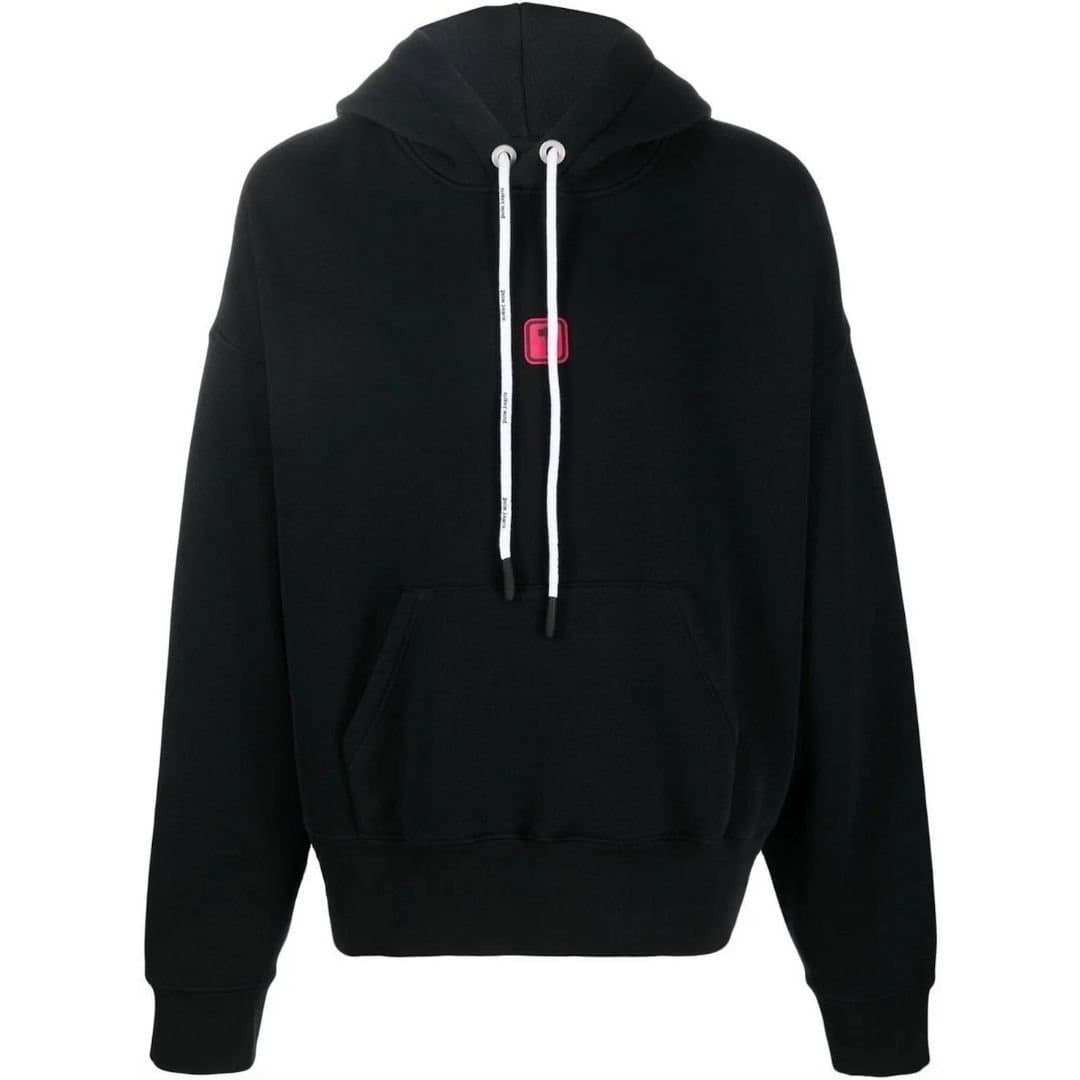 Palm Angels Palm Angels Men's Bold Angels PXP Logo Black Hoodie