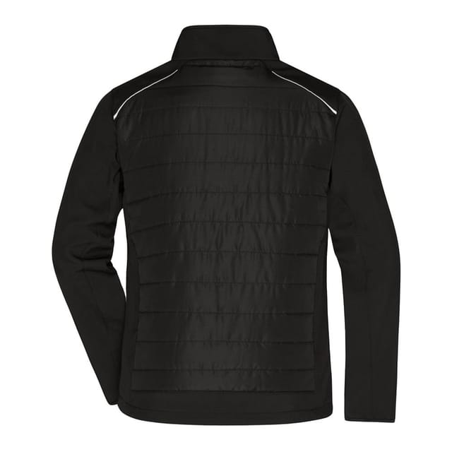 James and Nicholson James and Nicholson Men's Hybrid Jacket in True Black - 2