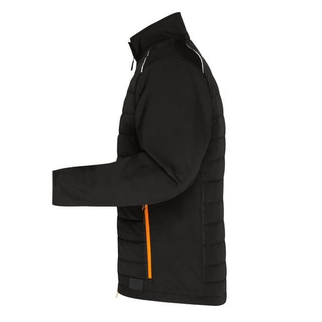 James and Nicholson James and Nicholson Men's Hybrid Jacket in True Black - 3