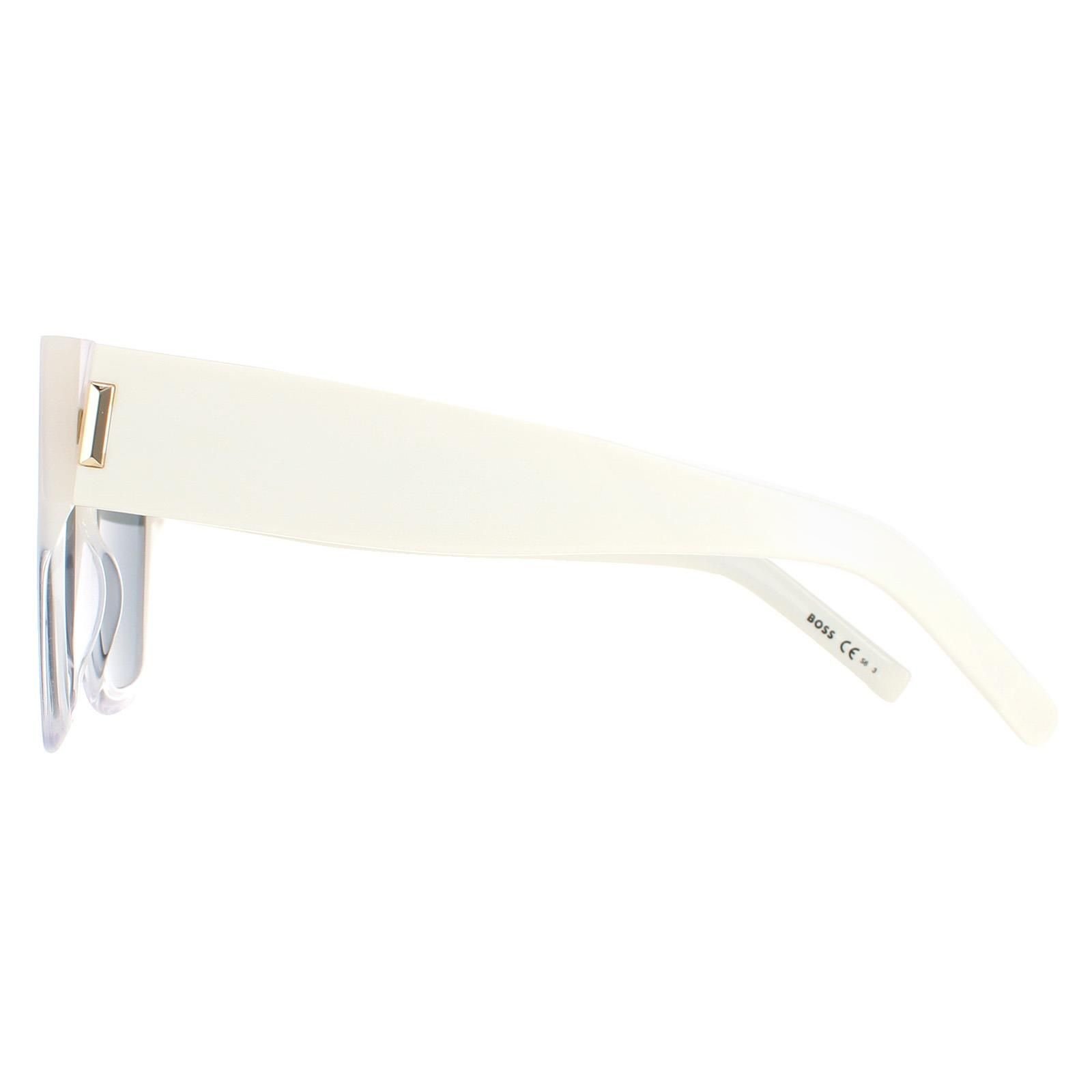 Hugo Boss Hugo Boss Women's Square Shaded Ivory Grey BOSS 1386/S in White - 3