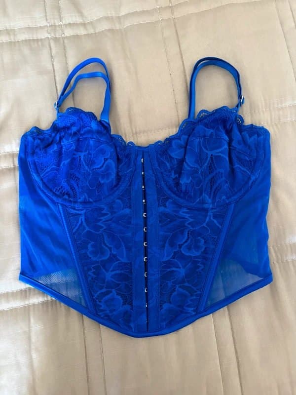 Primark Blue corset top
