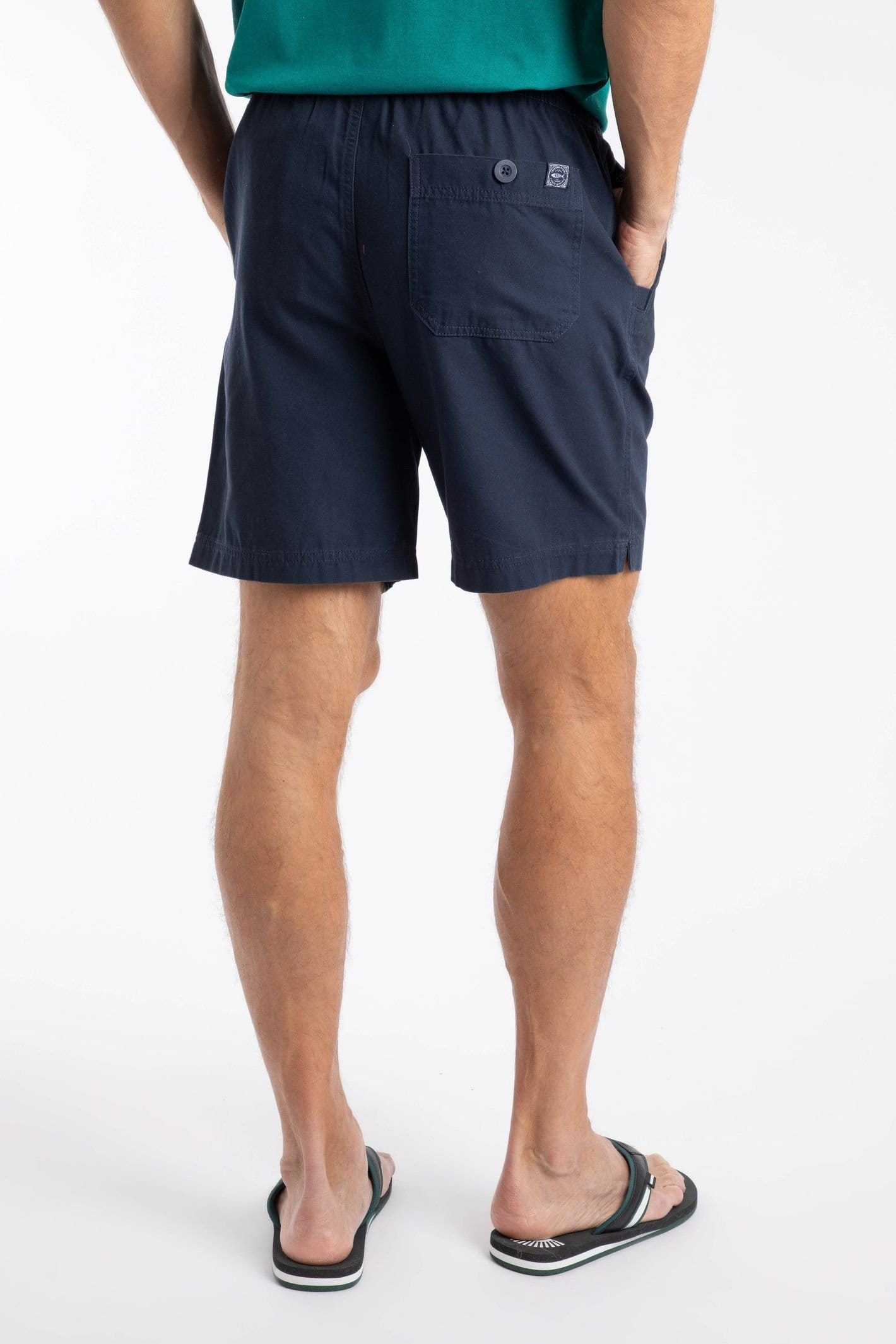 Weird Fish Weird Fish Men's Weston Canvas Shorts in Navy - 4