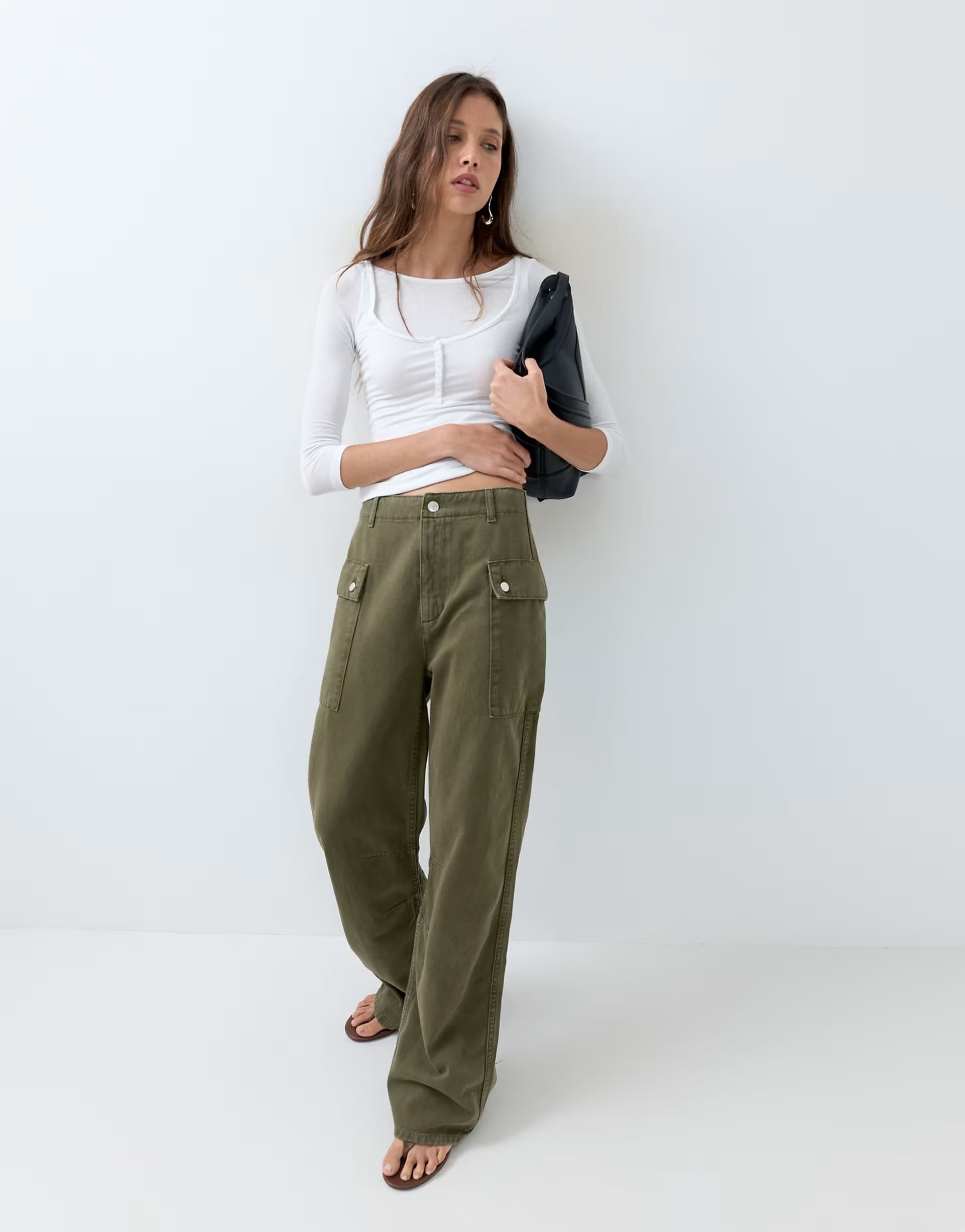 ASOS ASOS DESIGN casual cargo trouser in khaki