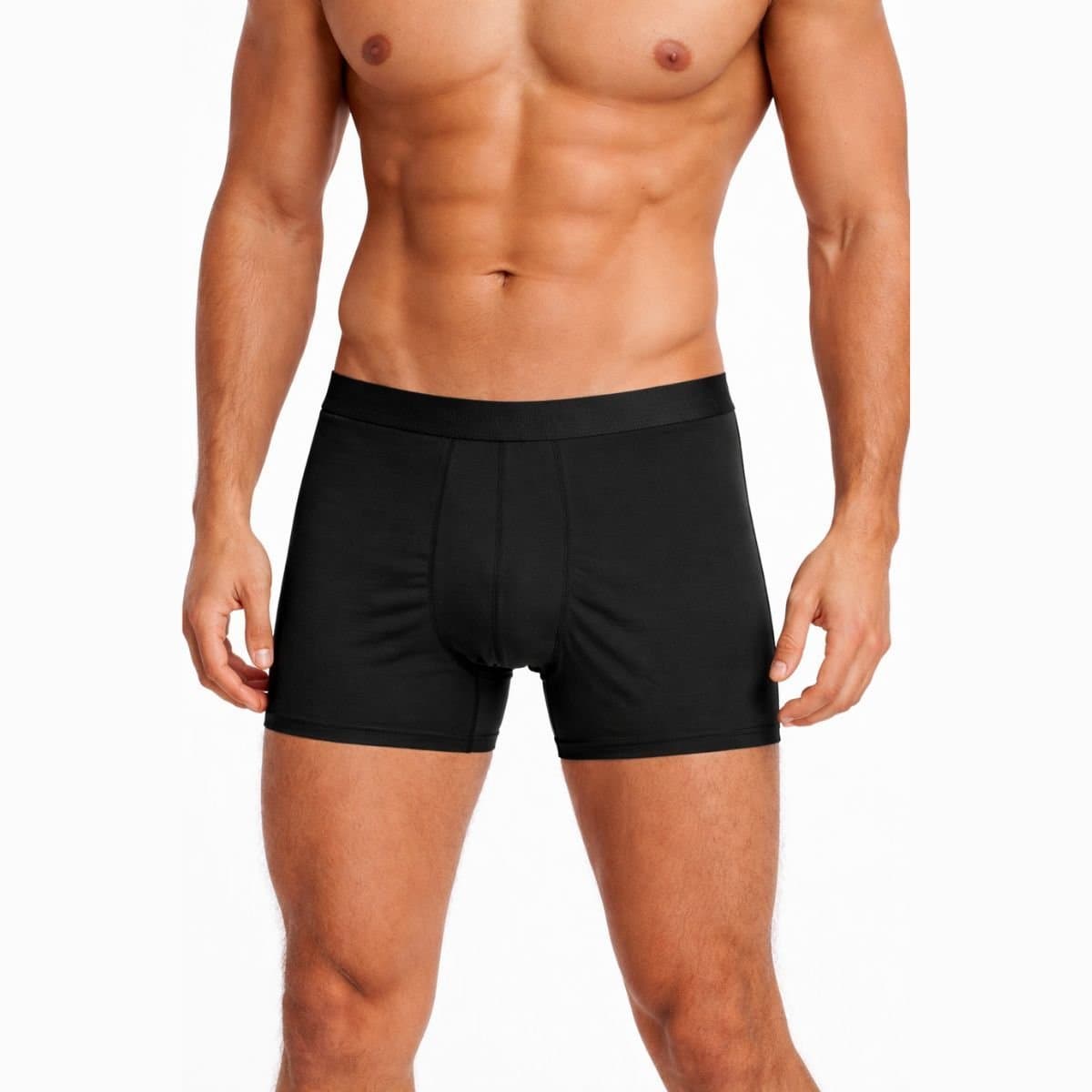 Panos Emporio Panos Emporio Men's Two pack of lyocell boxer in black & elastic waist