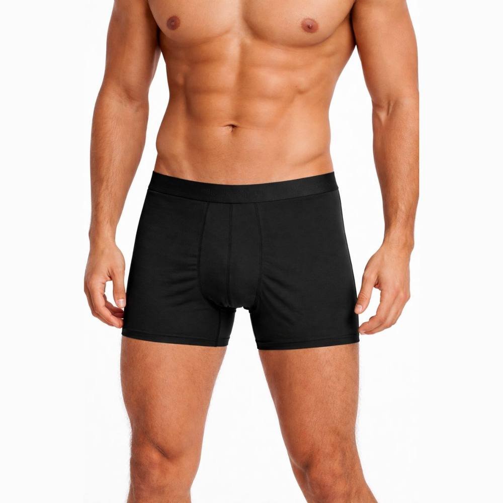 Panos Emporio Panos Emporio Men's Two pack of lyocell boxer in black & elastic waist - 4