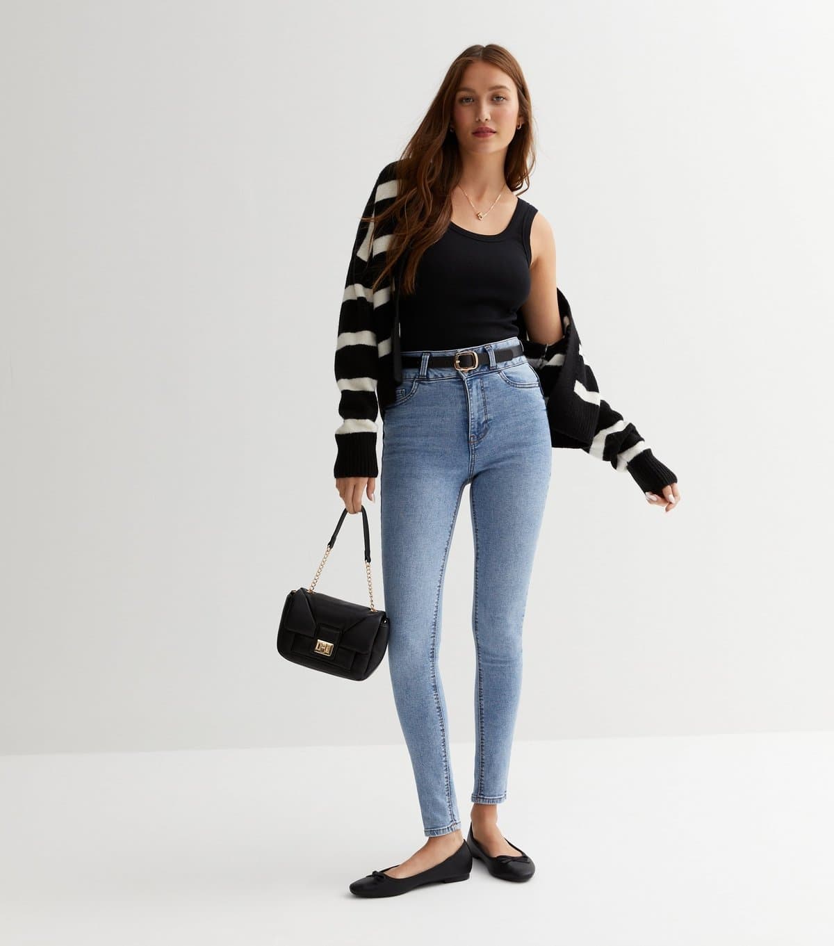 New Look Women's Pale Blue Lift & Shape High Waist Yazmin Skinny Jeans New Look