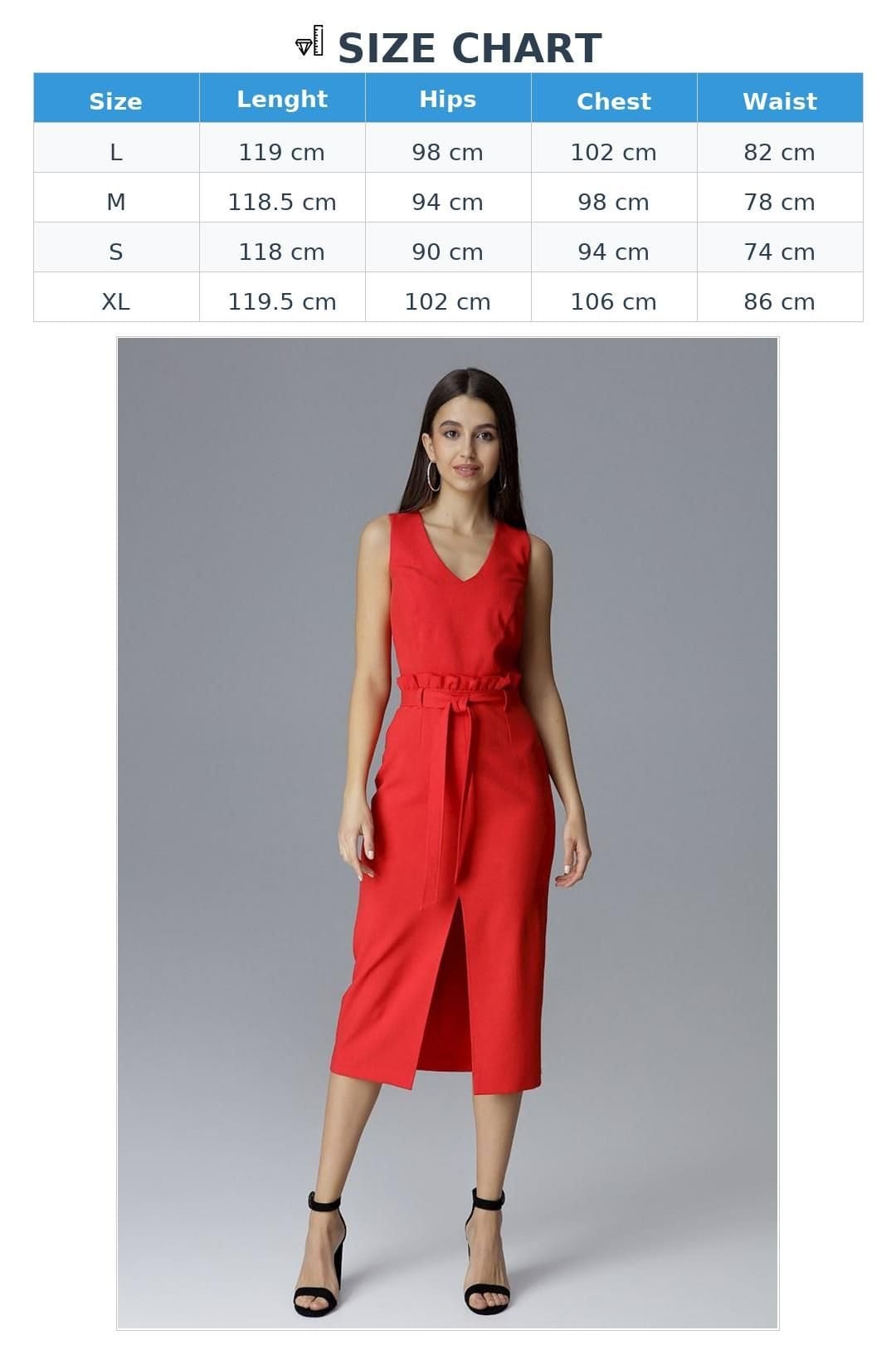 Love Lace Love Lace Women's Fitted Sleeveless Cocktail Dress Ruffle Waist in Red - 4