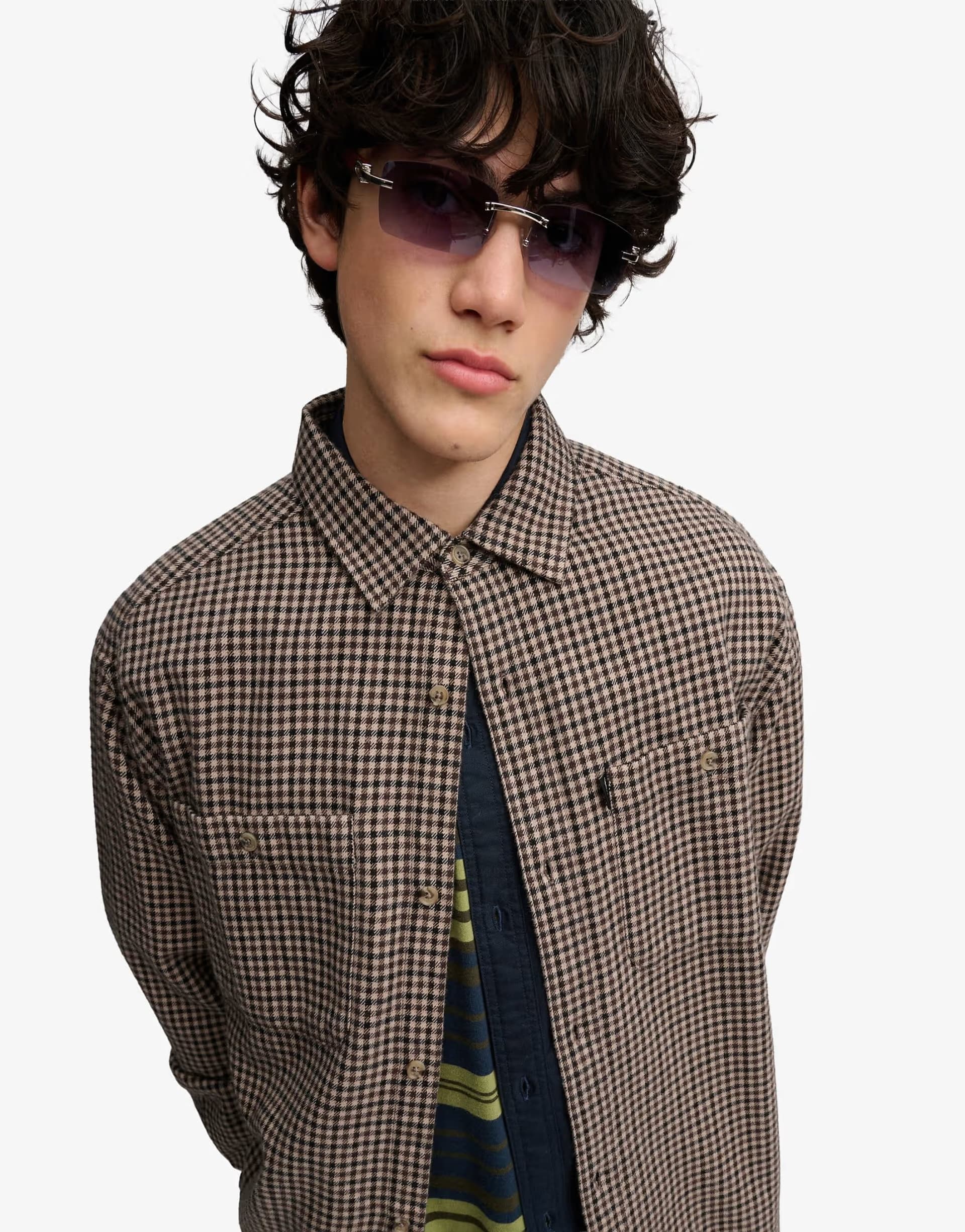 ASOS Bench x Superdry & Co Boxy cotton overshirt in shropshire check