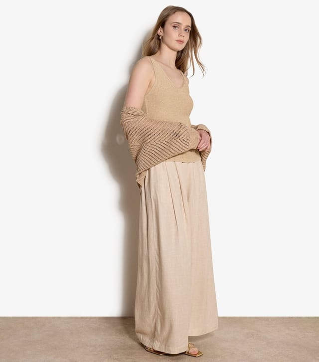 Apricot Women's Dark Yellow Sparkle Knit Cami Top Apricot New Look - 3