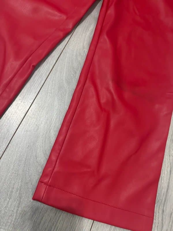 Never Fully Dressed Never Fully Dressed Faux Leather Trousers Size 14