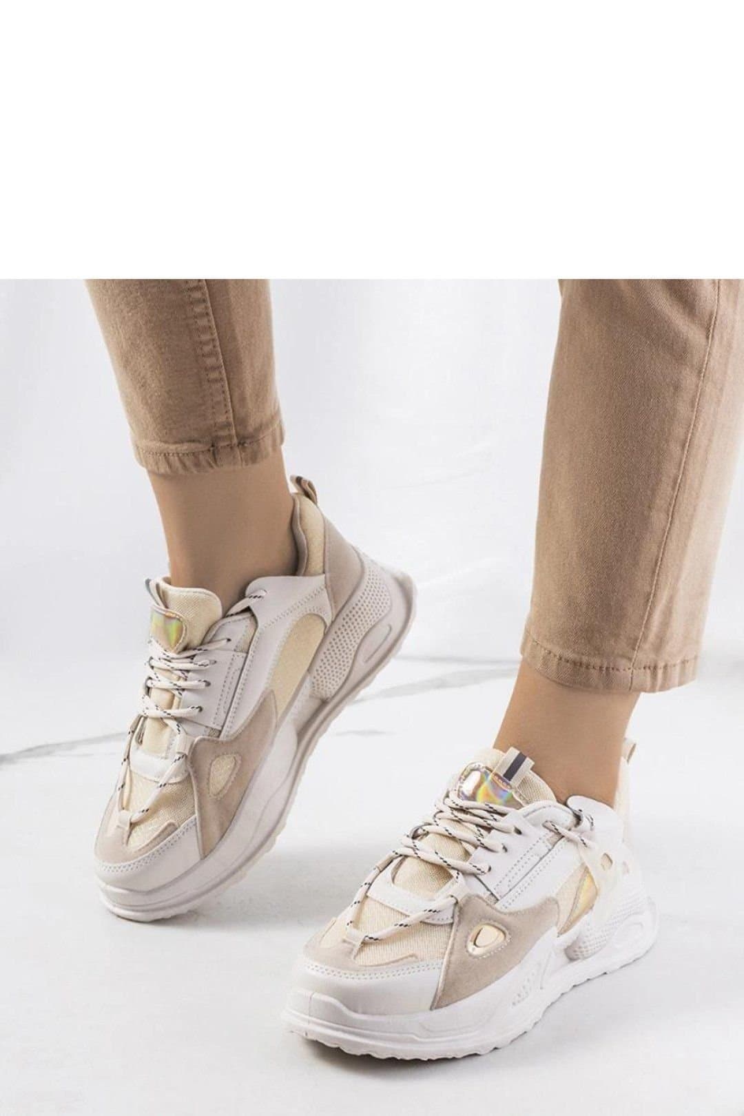 Love Lace Love Lace Women's Mansfield Sport Sneakers in Beige
