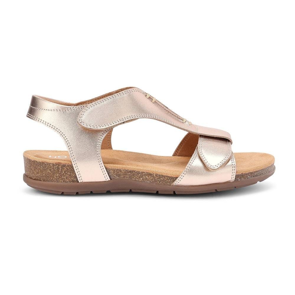 Hotter Hotter Women's Wide Fit 'Rysy' Sandals in Metallic Gold - 4