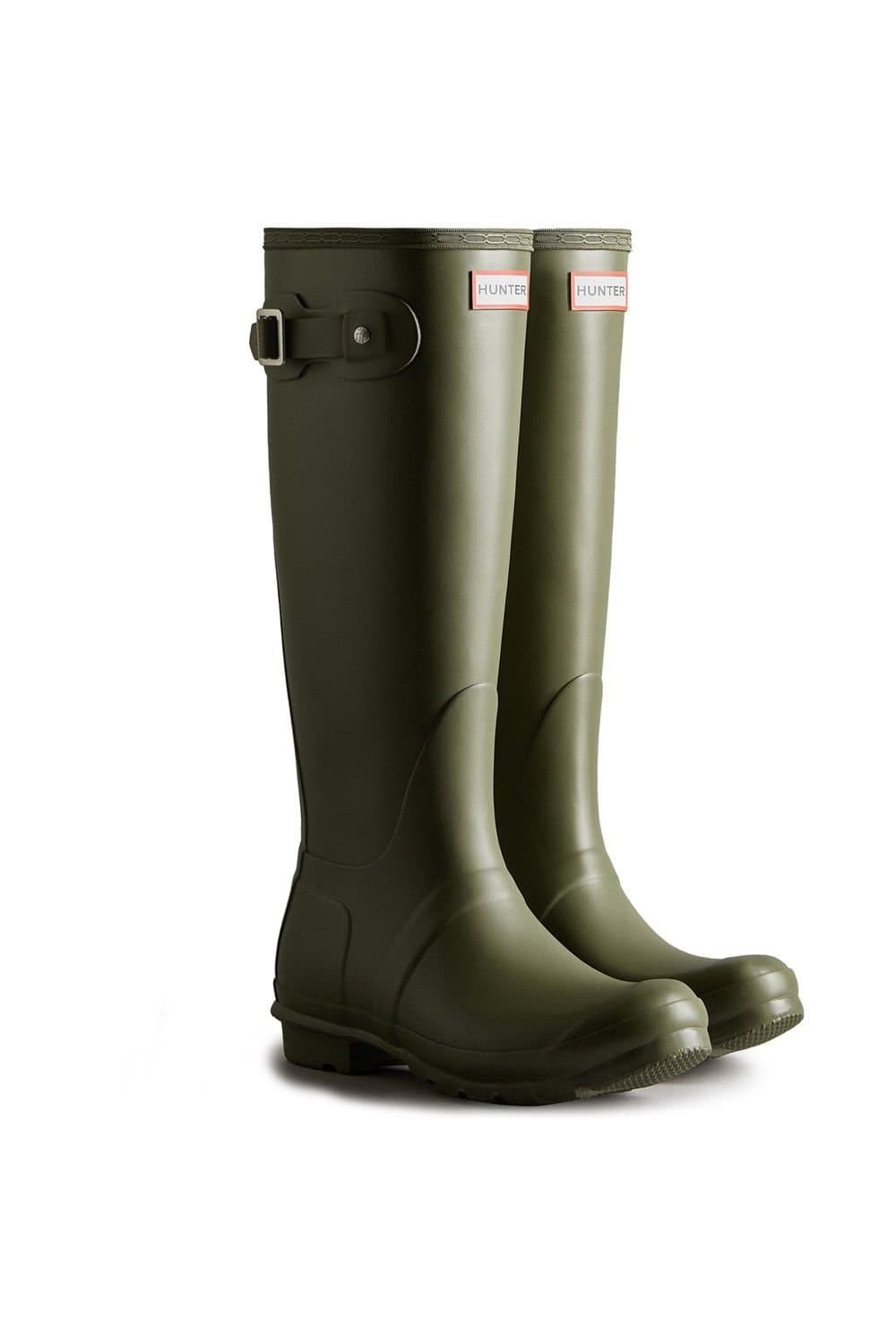 Hunter Hunter Women's Original Tall Wellington Boots in Dark Olive