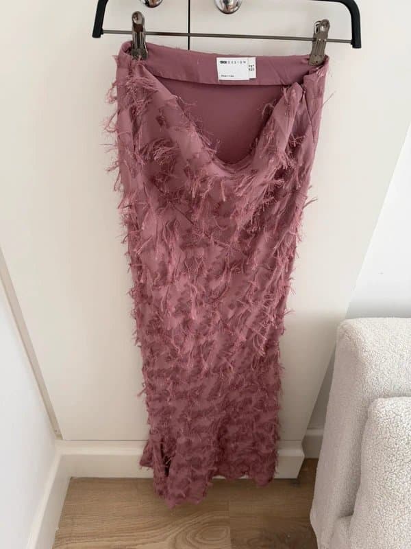 ASOS Design Pink Maxi Skirt
