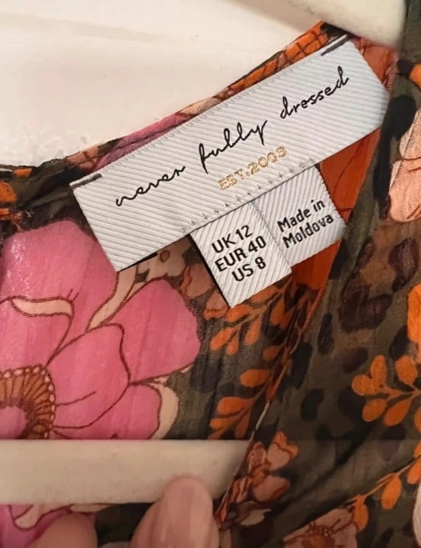 Never Fully Dressed Multi Floral Print Midi Dress