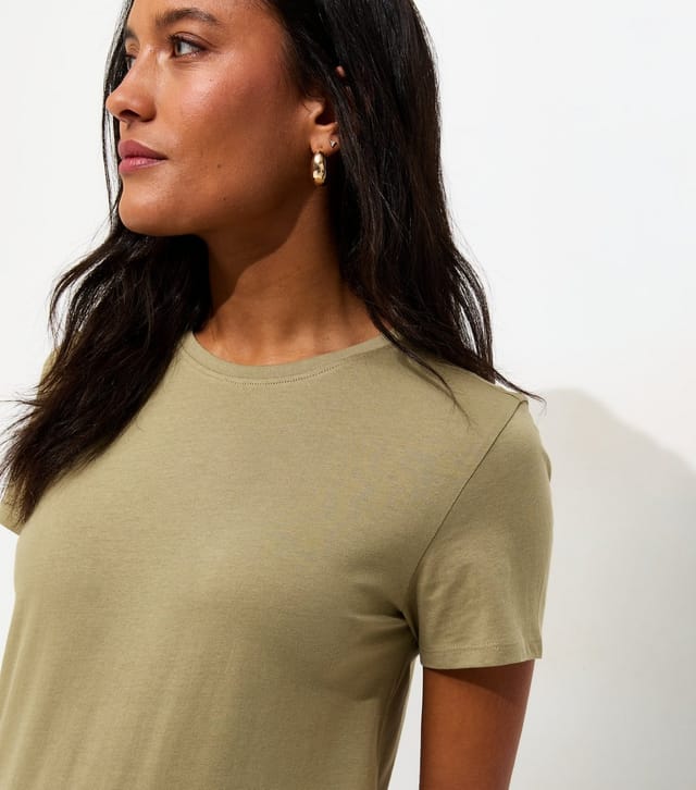 New Look Women's Maternity Light Khaki Crew Neck T-Shirt New Look - 3