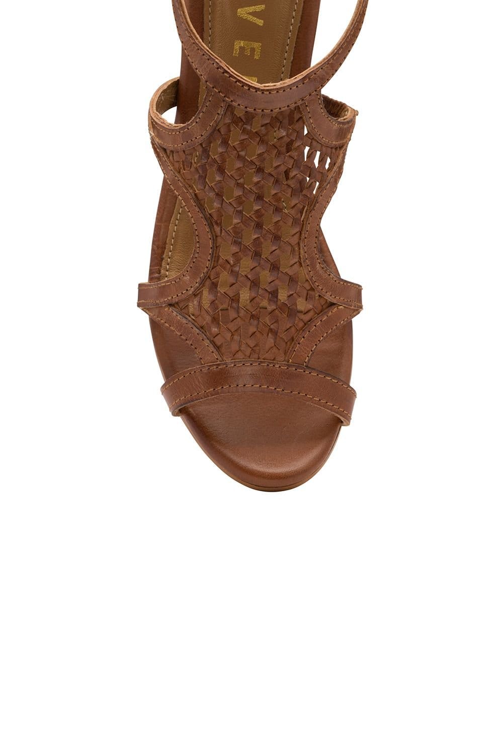 Ravel Ravel Women's 'Coreen' Leather Block-Heel Sandals in Tan - 4