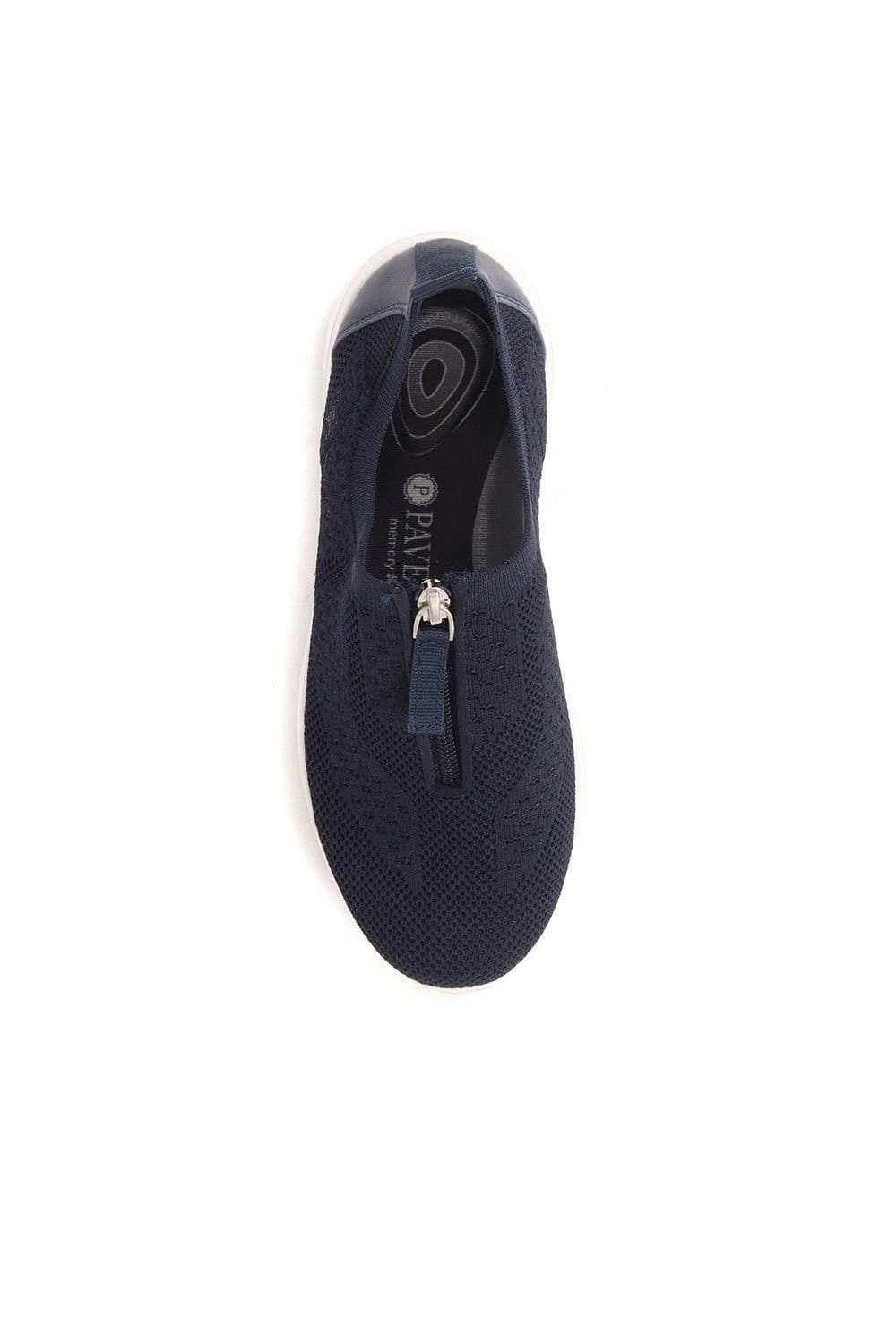 Pavers Pavers Women's Memory Foam Trainers in Navy - 4