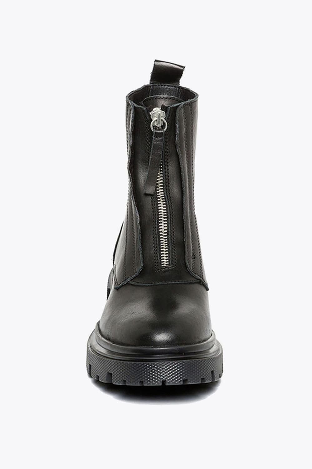 Steve Madden STEVE MADDEN Women's 'Rilana Ankle Boot Black' Leather Boots in Black - 4