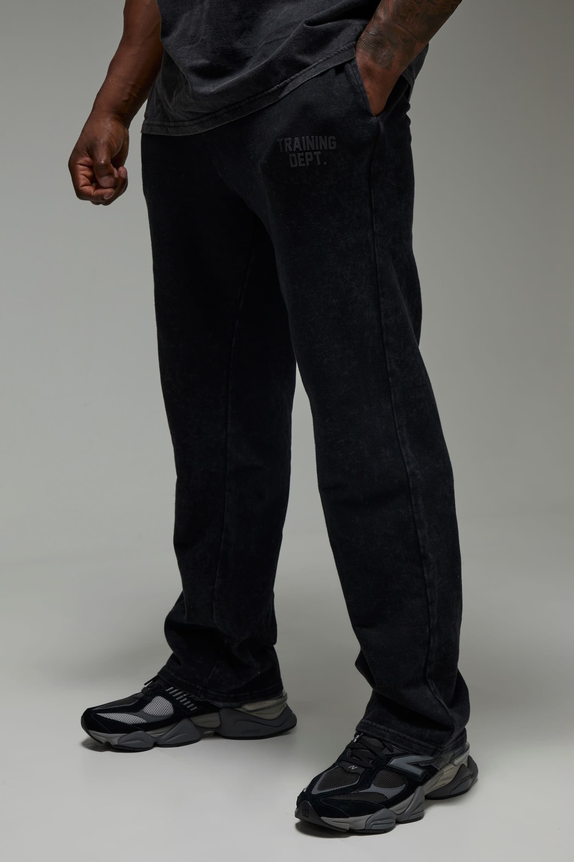 Training Dept. Training Dept. Men's Training Dept Straight Leg Washed Jogger in Black