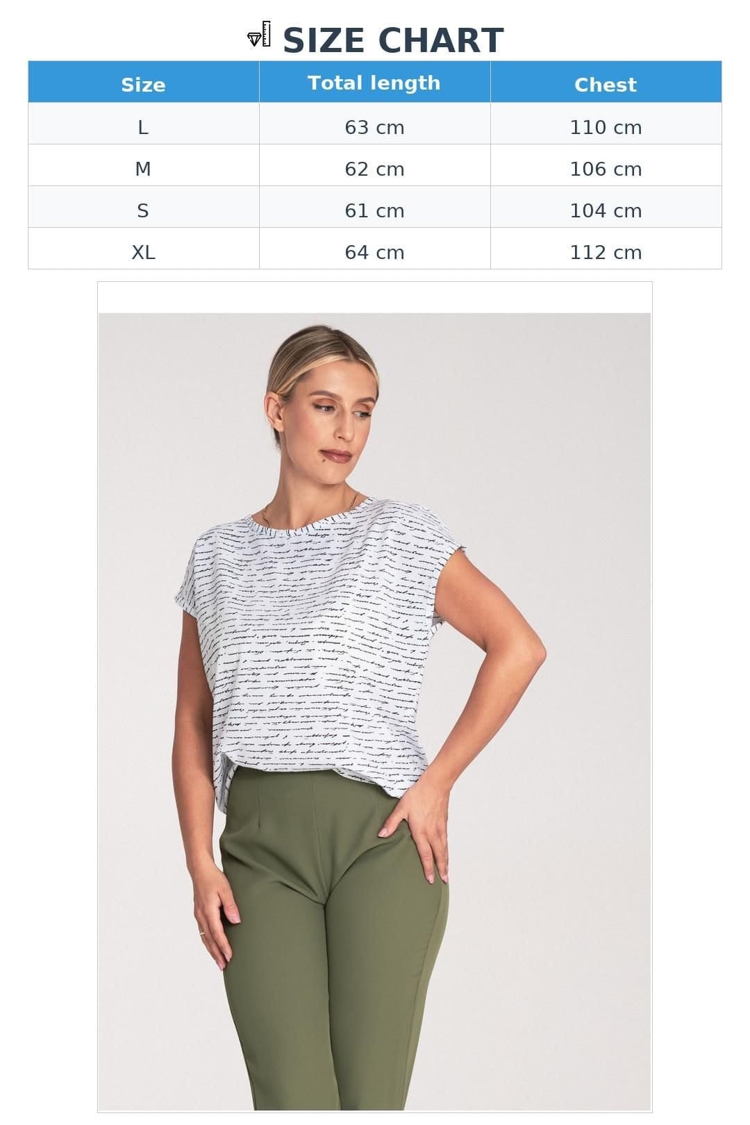 Love Lace Love Lace Women's Simple Short Sleeve Round Neck Blouse with Back Clasp - 4
