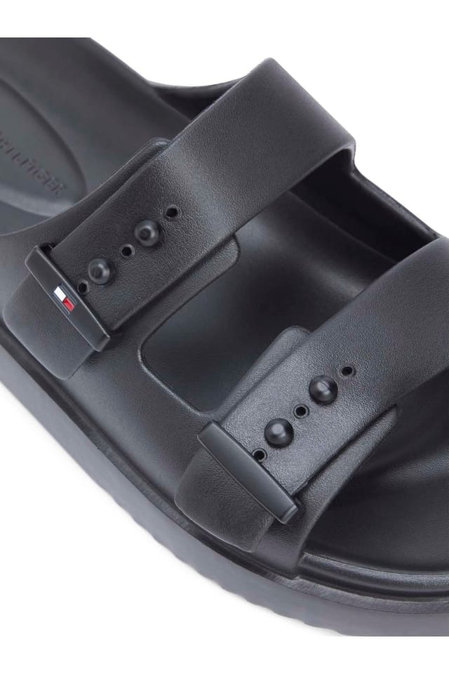 Tommy Hilfiger Tommy Hilfiger Men's Light Adjustable Pool Slider Black - 2