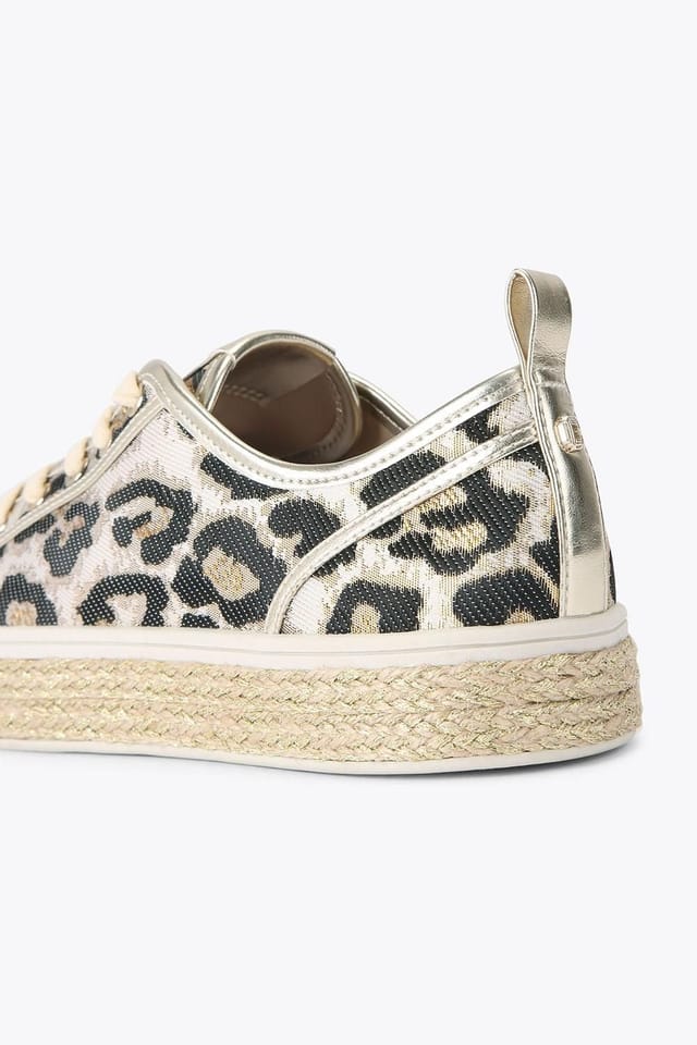 Carvela Carvela Women's 'Sorano Sneaker' Fabric Trainers in Gold - 3