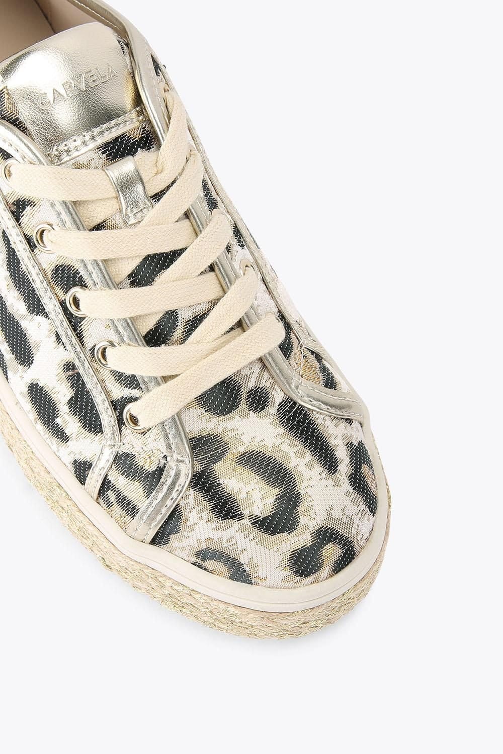 Carvela Carvela Women's 'Sorano Sneaker' Fabric Trainers in Gold - 4