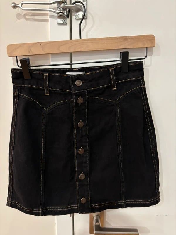 Topshop Topshop western denim mini skirt