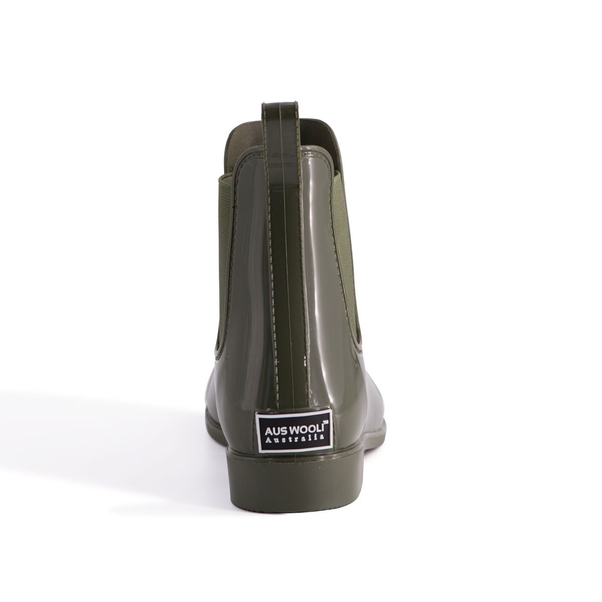 Aus Wooli Australia Aus Wooli Australia Women's Rainboots With Sheepskin Insole Included in Olive - 3