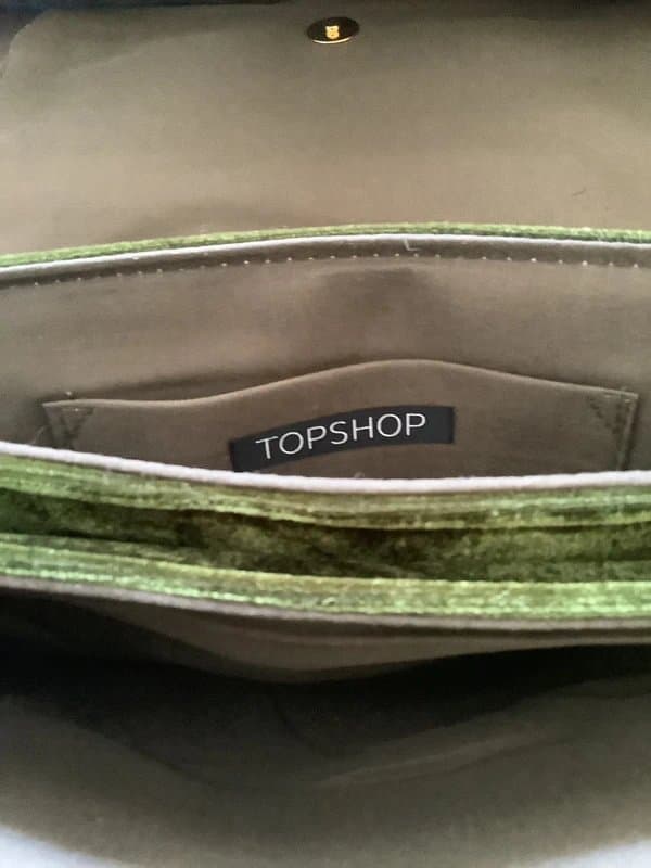 Topshop Topshop velvet bag
