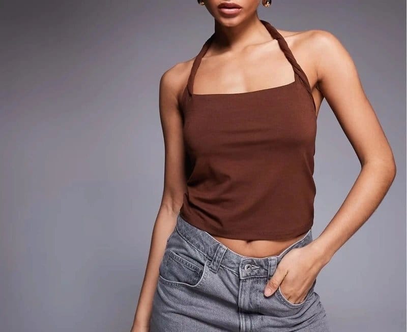 ASOS Design Twist Halter Top - 1