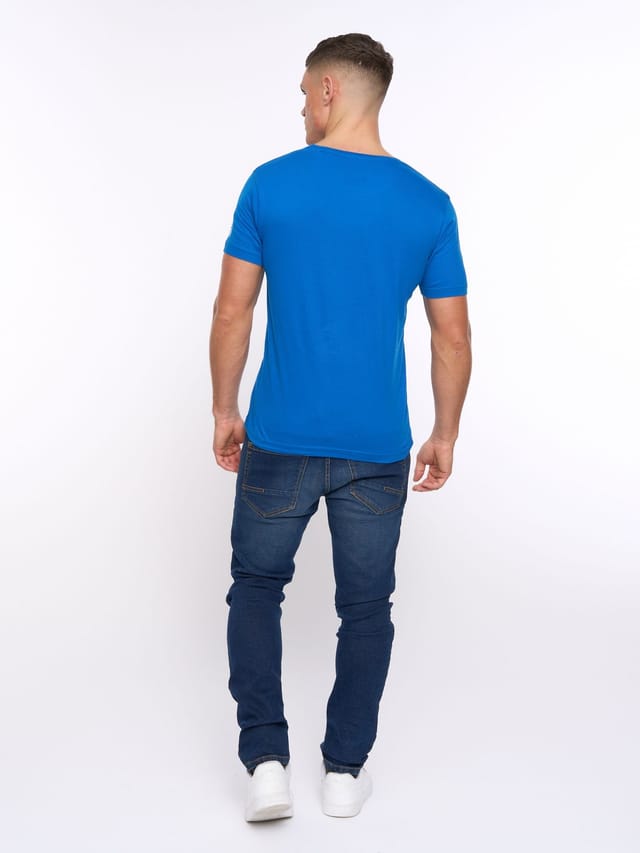 Xplicit Xplicit Men's Rednose Xmas T-Shirt in Blue - 3