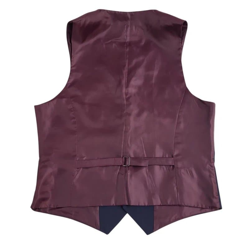 ASOS Asos Waistcoat Blue 2 Pocket Formal Smart Business Men's L 41-42"