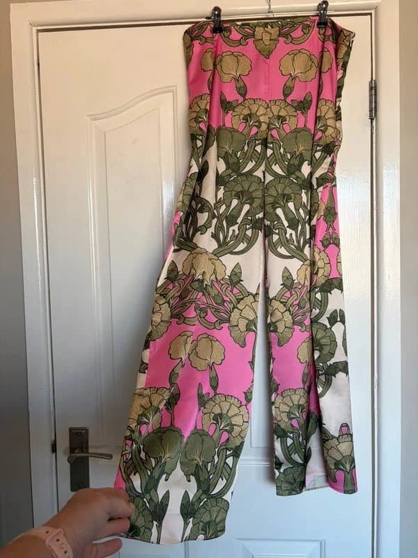 Never Fully Dressed Never Fully Dressed silk wide leg trouser