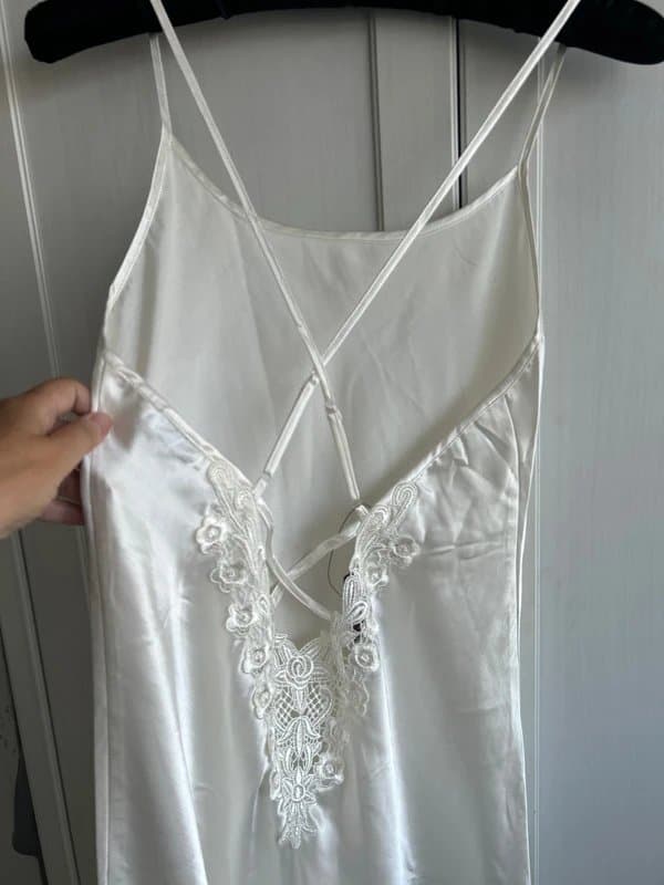 Lascana Cream Silky Nightdress 14