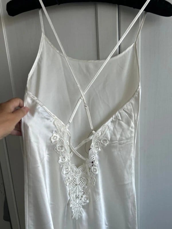 Lascana Cream Silky Nightdress 14 - 1
