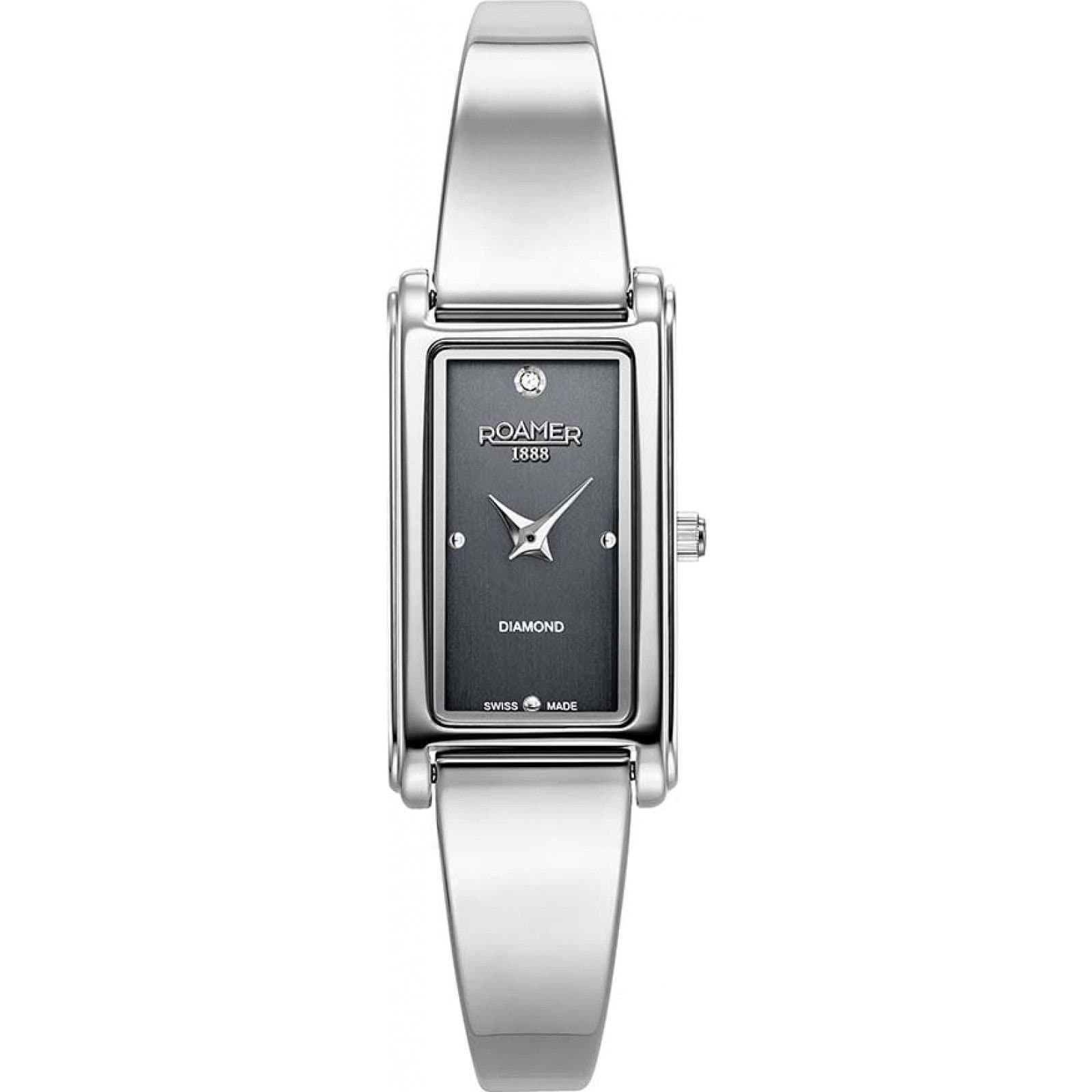 Roamer Roamer Women's 866845-41-55-20 Elegance Diamond 18mm Quartz Watch in Silver