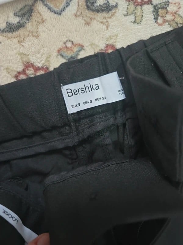 Bershka Black & White Men's Trousers and Top Set