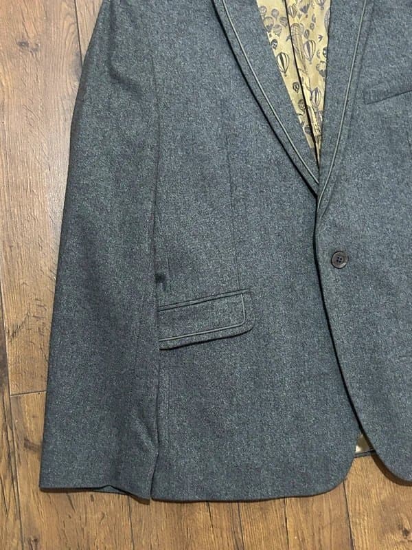 Ted Baker Ted Baker Men's Wool cashmere mix Button Blazer/Jacket Gray Size 5