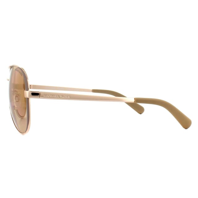 Michael Kors Michael Kors Women's Aviator Polished Rose Gold Rose Gold Mirror Sunglasses - 3