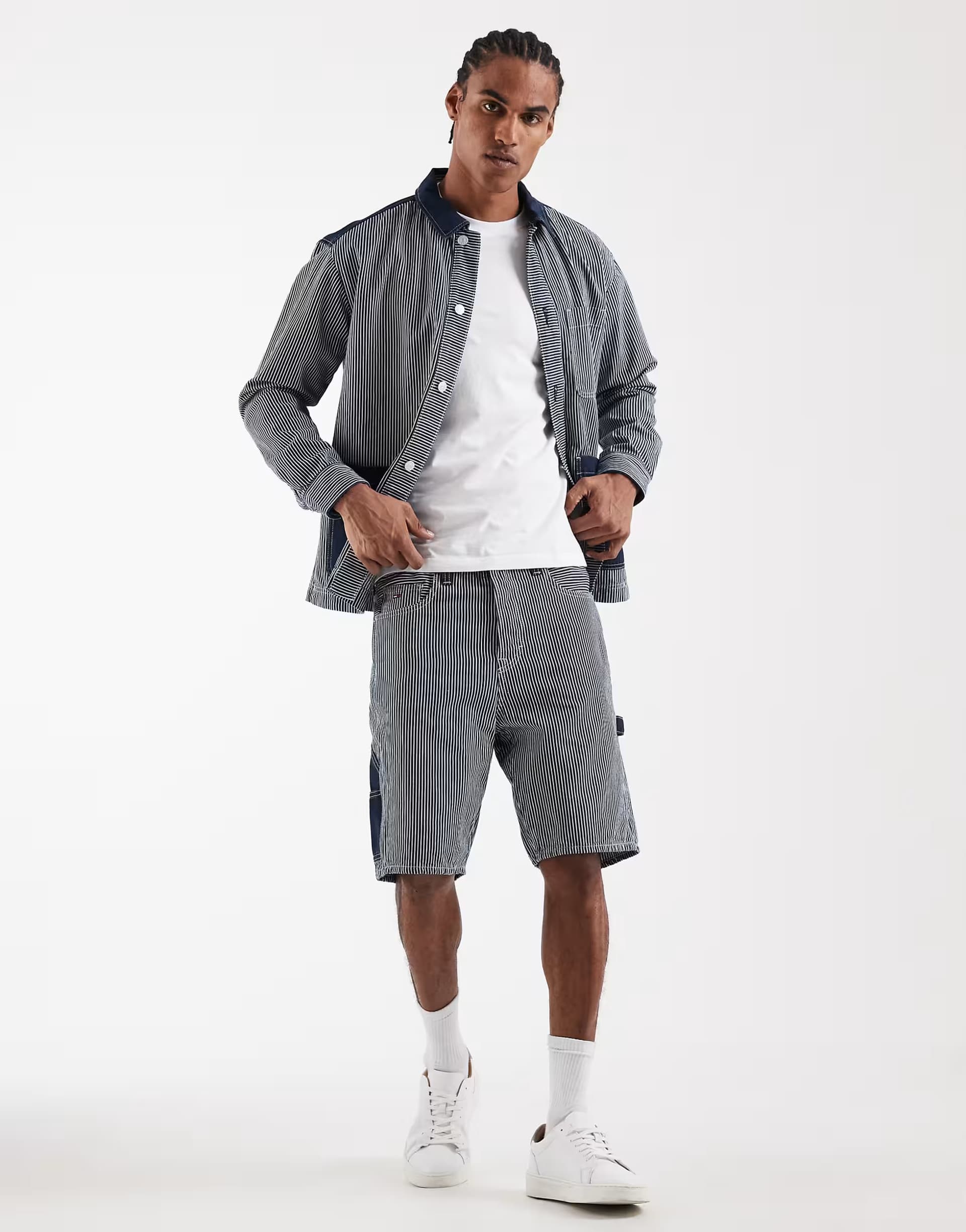 ASOS Tommy Jeans co-ord denim shorts in dark wash blue