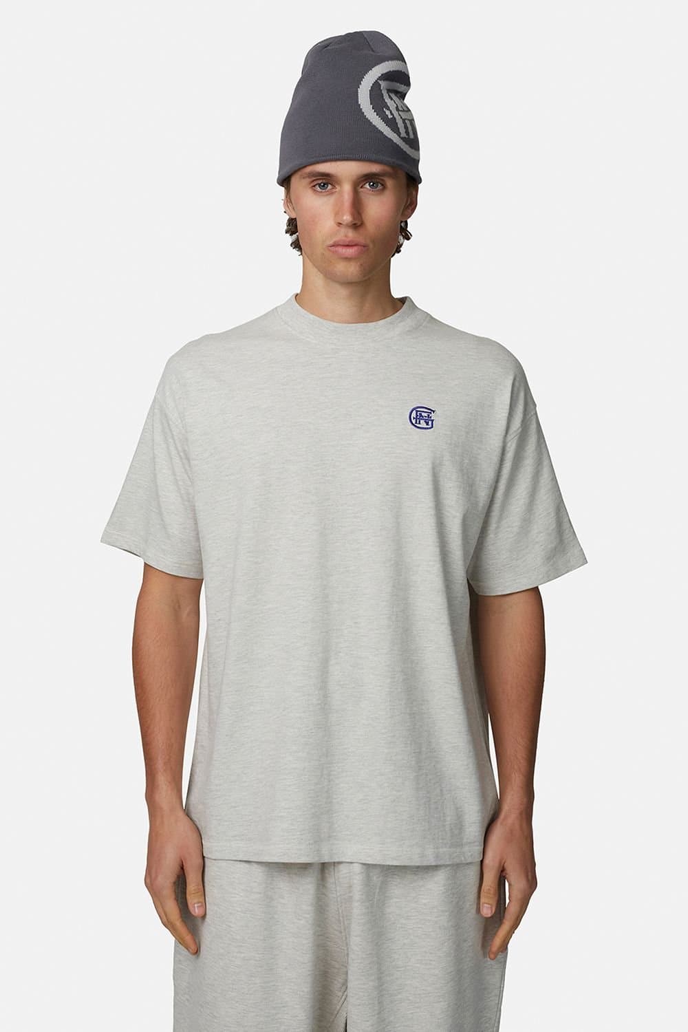 GOOD FOR NOTHING Good For Nothing Men's Relaxed Monogram Tee in Grey