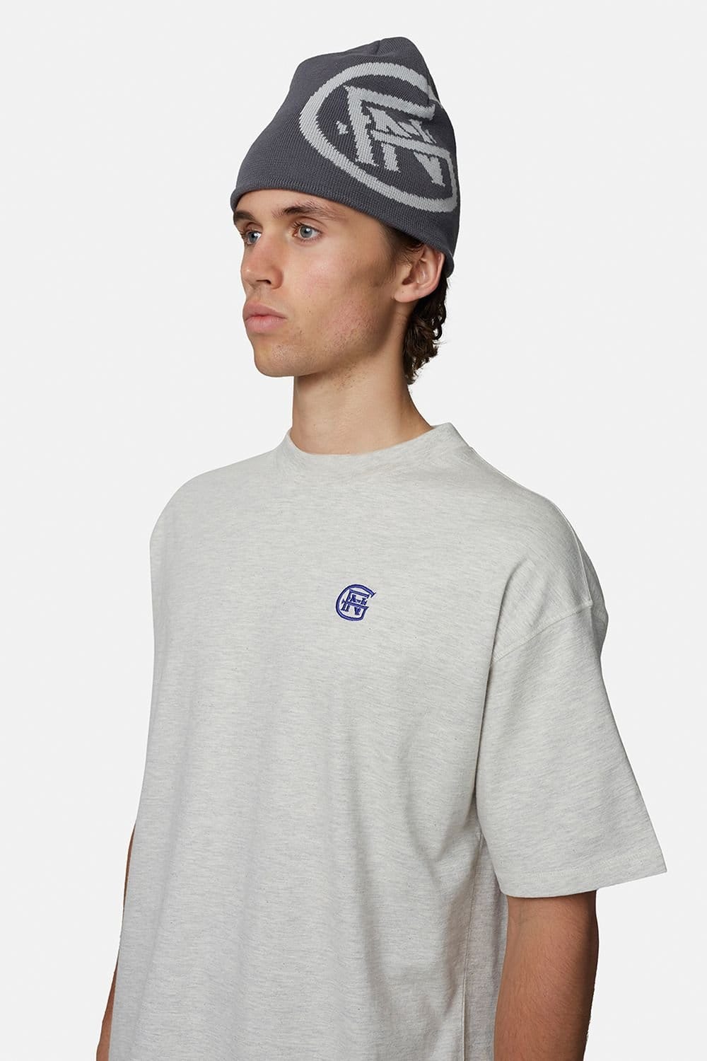 Good For Nothing Good For Nothing Men's Relaxed Monogram Tee in Grey - 4