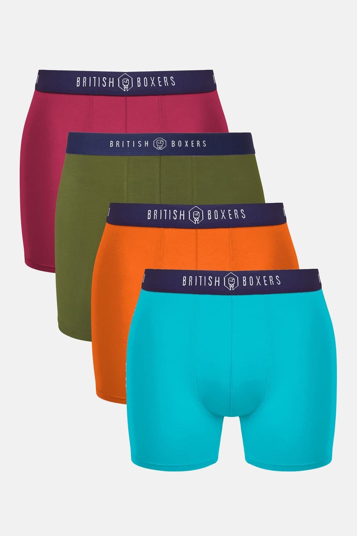 British Boxers British Boxers Men's 'Lucky Dip' Four Pack of Stretch Trunks